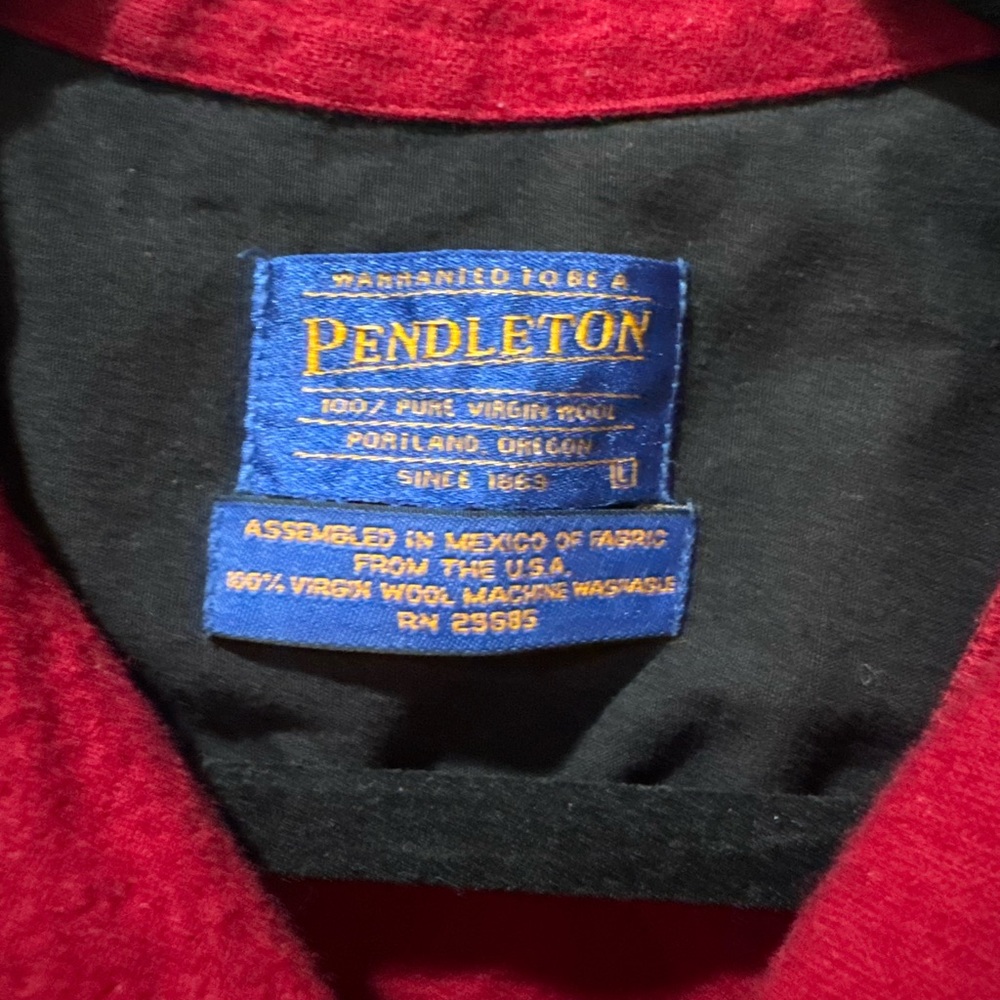 Pendleton Red Wool Shirt - image 2